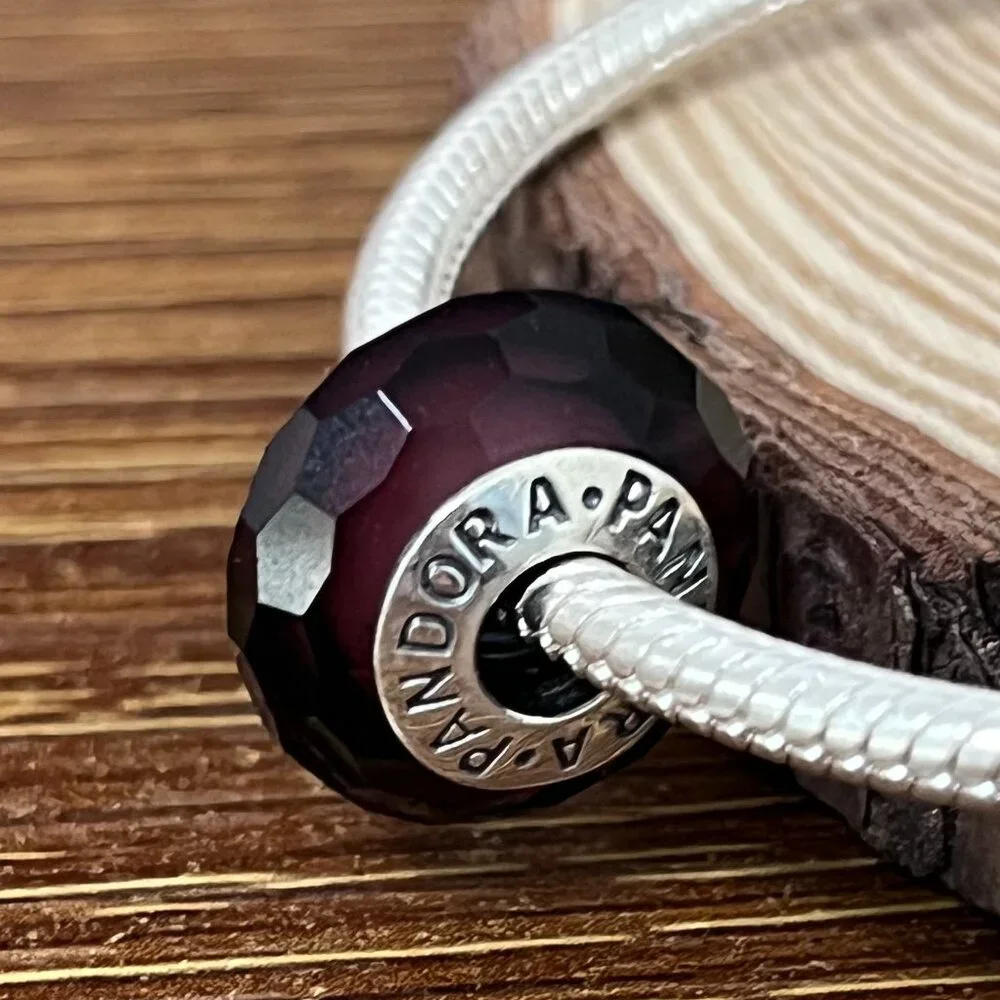 Pandora Red Fascination Faceted Murano Glass Charms - Picture 2 of 5